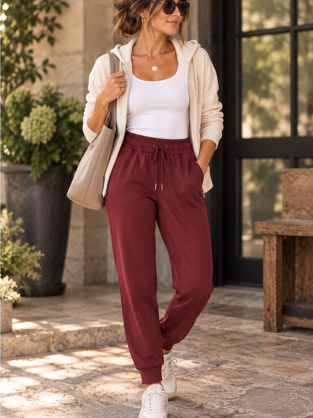 Lululemon On the Fly Pants Size 6 | Burgundy |